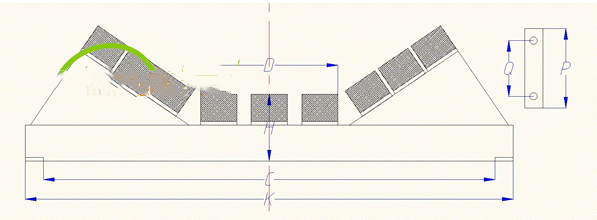 Conveyor Impact Bed's Drawing